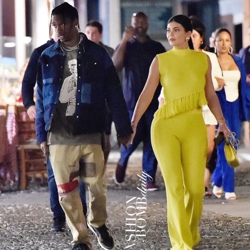 Hanifa yellow flared pants